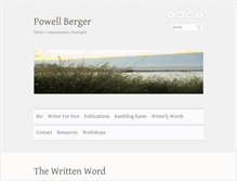 Tablet Screenshot of powellberger.com